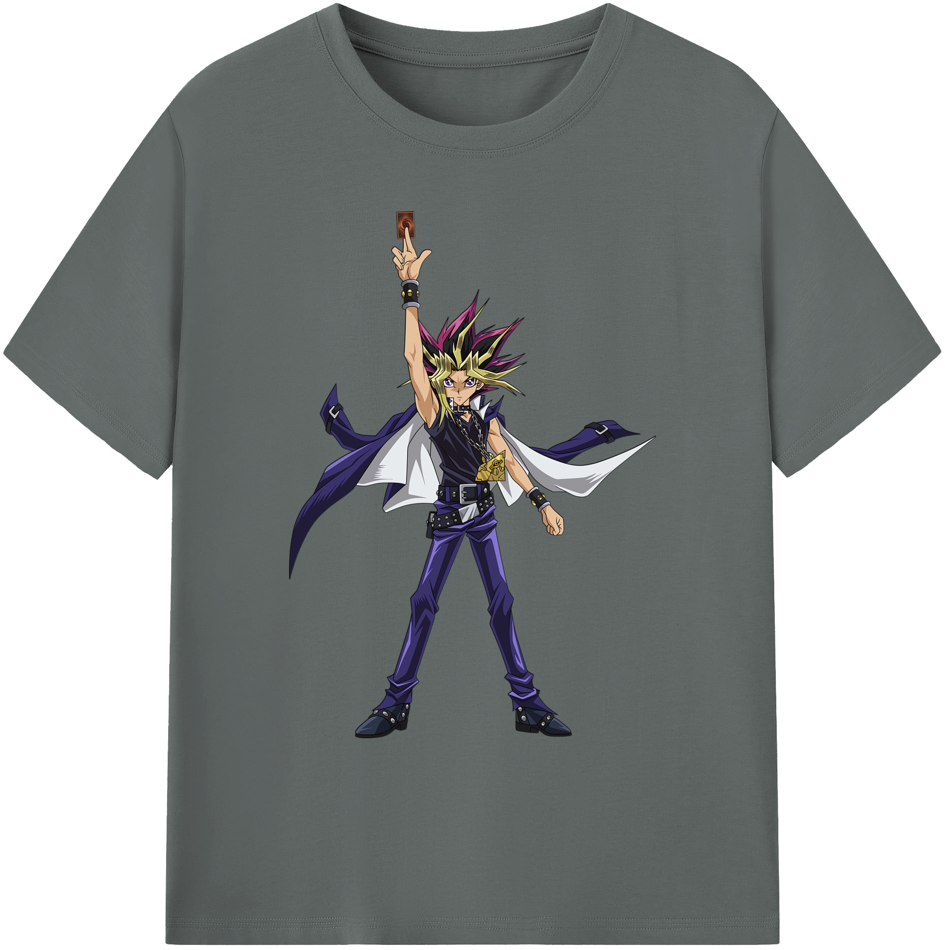 （画像用） 遊☆戯☆王 Yu-Gi-Oh! 綿100％ メンズ半袖Tシャツ｜肌触りやわらか＆通気性